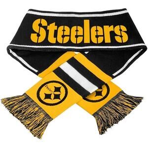 NFL Team Logo Wordmark Scarf ( Pittsburgh Steelers )